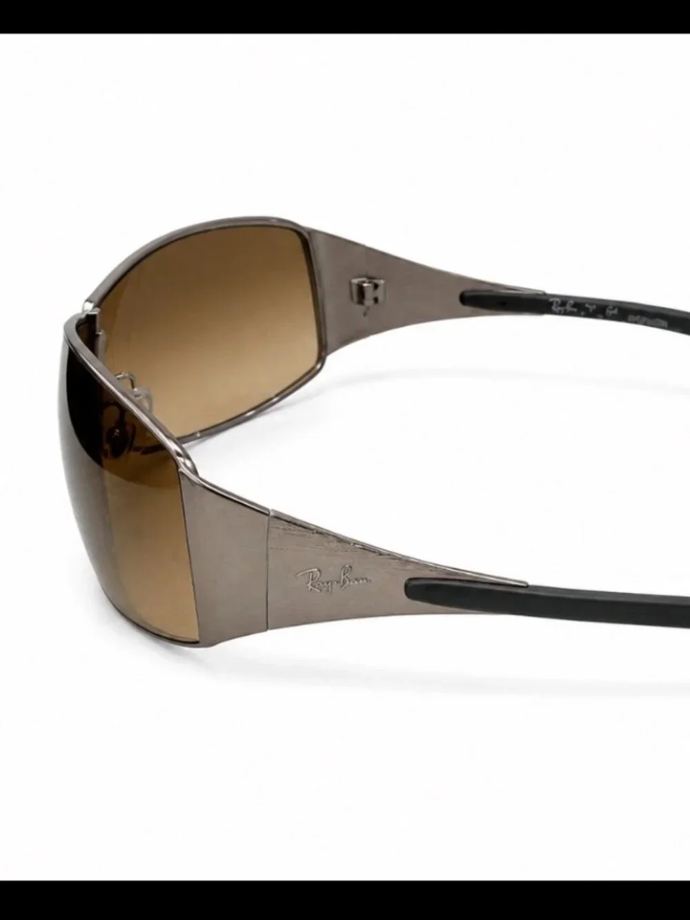 Ray-Ban RB3268 Shield sunglasses Brown Gradient Gunmetal Frame with case